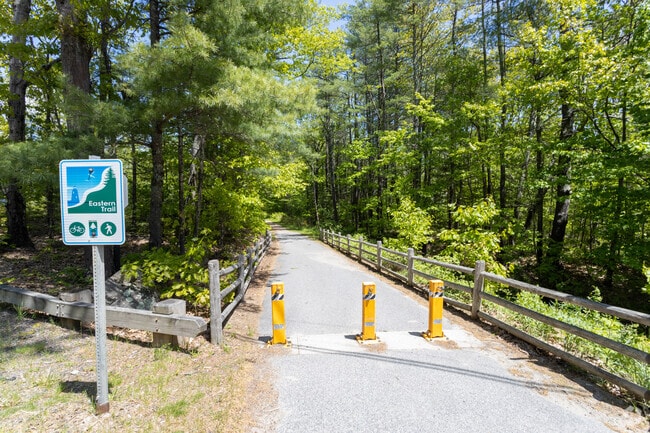 The Eastern Trail runs through Arundel for biking, walking, and running.