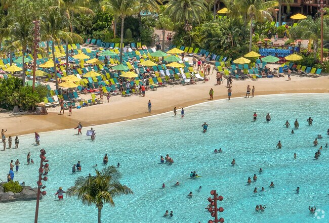 Dr. Phillips, conveniently located near many theme parks, has Volcano Bay in its backyard.