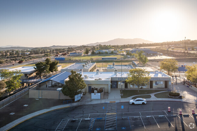 A view of the Hamilton School in Anza is seen from the street.