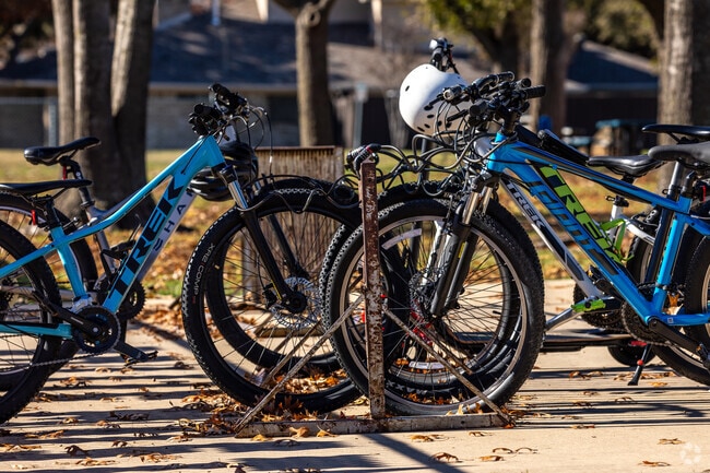 As a neighborhood school, Bowie Elementary School encourages students to ride their bikes.