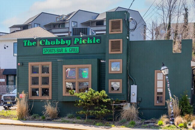 The Chubby Pickle is a popular dive bar located in the Highlands.