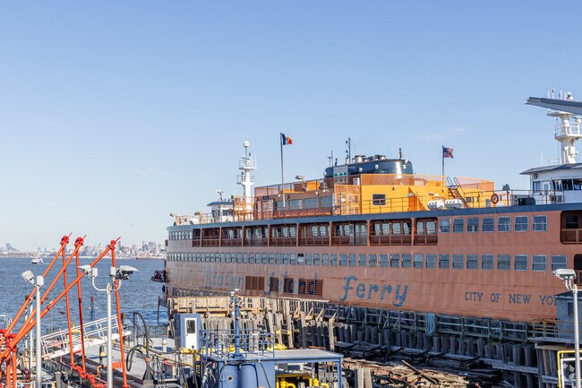 The NYC Ferry is minutes away at the St George station.