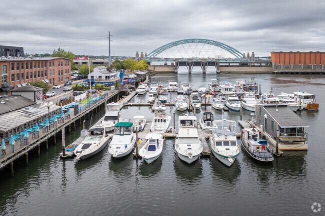 Relax and admire the view at the Century Dragon Boat Club Marina in Fox Point.