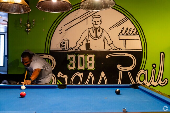 Mound locals can stay close to home and enjoy a game of pool to relax after work.