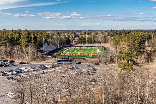 A large parking aread at Grand Rapids Senior High School accommodates events at the stadium.
