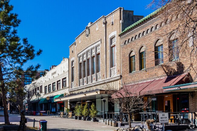 Downtown Great Falls is home to historic brick buildings that give an old western vibe to the city.