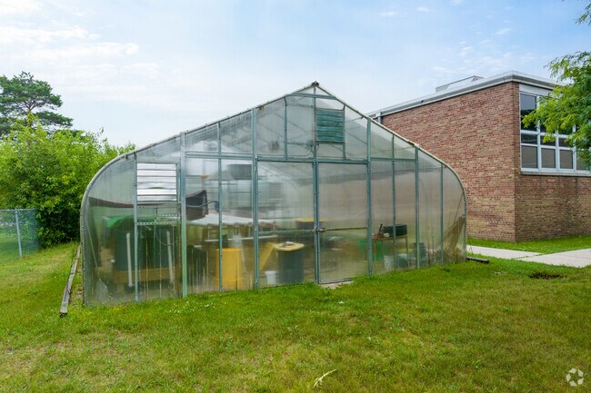 Pierce Middle School has a working greenhouse for horticulture students.