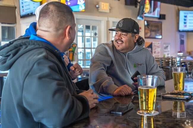 Residents can enjoy over 15 beers on tap at Pelican Harry's Sports Bar.
