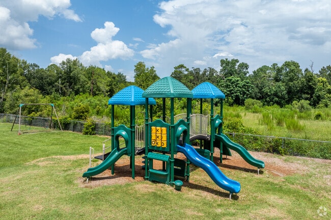 Younger children can enjoy the jungle gym at Hope Christian Academy.