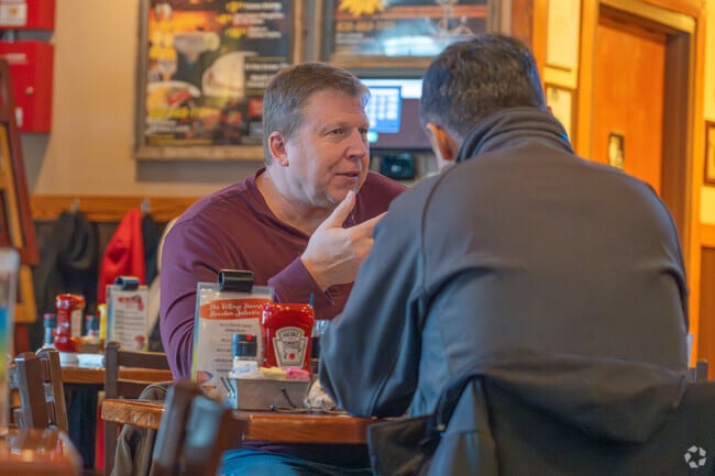 The Village Tavern & Grill is a laid-back eatery & sports bar featuring a comfort-food menu.