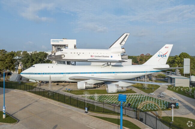 The airplane and shuttle display at the Space Center in Webster is open to all ages.
