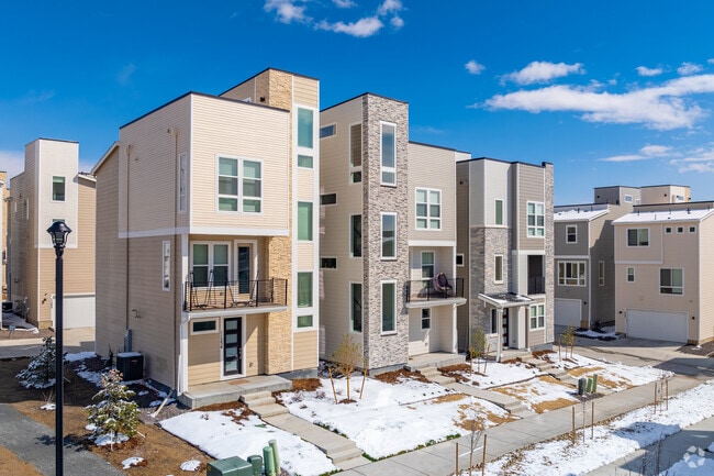 Rows of new townhomes can be found in Applewood Estates.