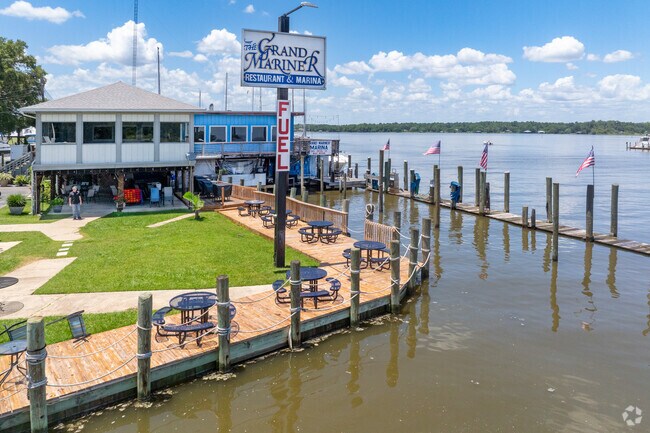 The Grand Mariner Restaurant is a great spot for waterside drinks & dinner.