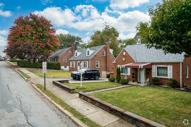 Travel the rows of homes on the roads of Braddock Hills.