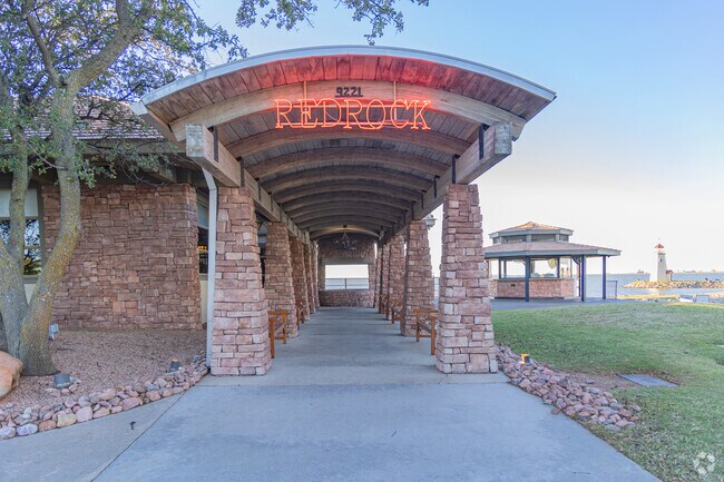 At Red Rock Canyon Grill, near Hefner Villiage, has dinner with a view of Lake Hefner.
