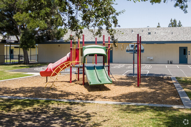 The Kindergarten playground at Jefferson Elementary School in Clovis is perfect for young kids.