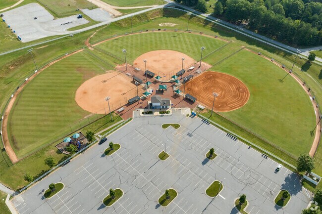 Baseball field on Ivey M. Redmon Sports Complex in Abbotts Creek