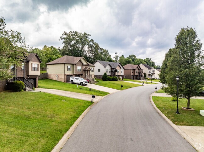 Most of the homes in Creekview Village have attached garages.