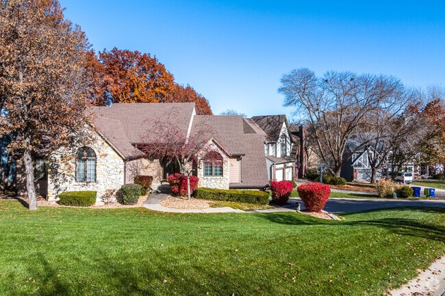 The properties in Lake Quivira are filled with mature trees and lots of shaded yards.