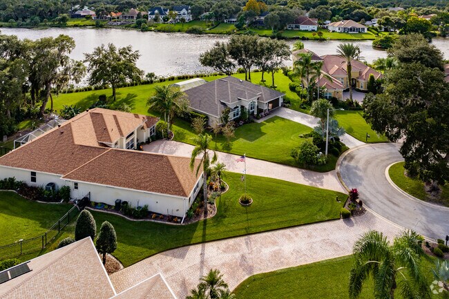 A row of water front homes in Ormond Lakes.