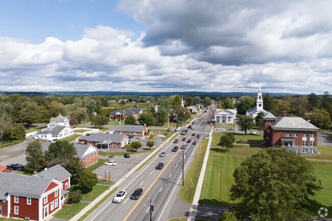 An overview of the town of Hadley in Massachusetts.