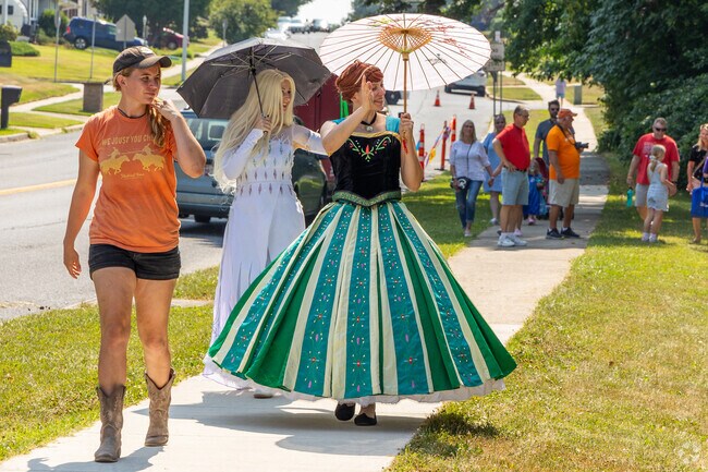 Disney Princesses Elsa and Anna brought a sense a whimsy to The Town Fair.