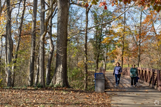 The paved trails in Fernbank Park offer great scenic views.