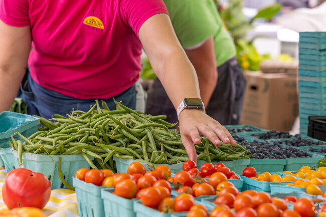 Residents can shop for fresh produce at the Fells Point Farmer's Market.