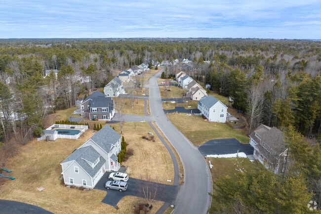 The East Saco neighborhood offers suburban streets.