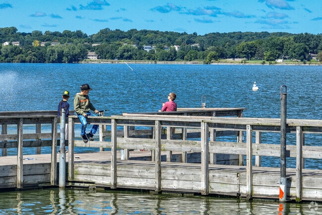 Public lake access for fishing is common near Hanover.