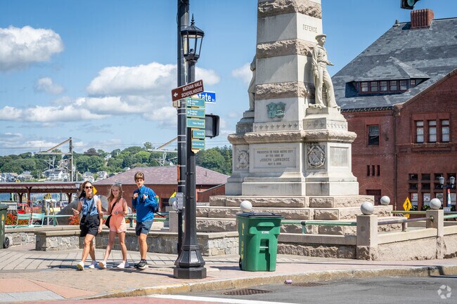 Check out the impressive sculptures at Parade Plaza, Downtown New London, CT.