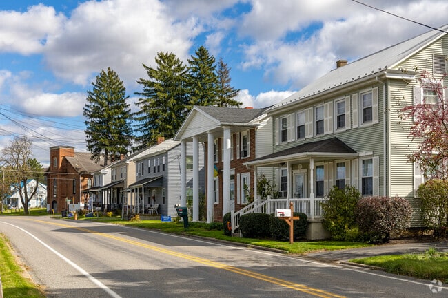 The small town of Zion in Walker has many older, national style homes.