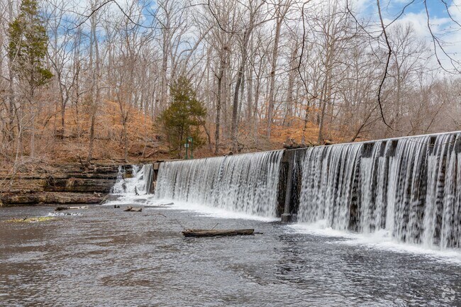 Visitors to the Old Stone Fort State Archaeological Park can gaze upon the beautiful waterfalls on the Duck River in Manchester.
