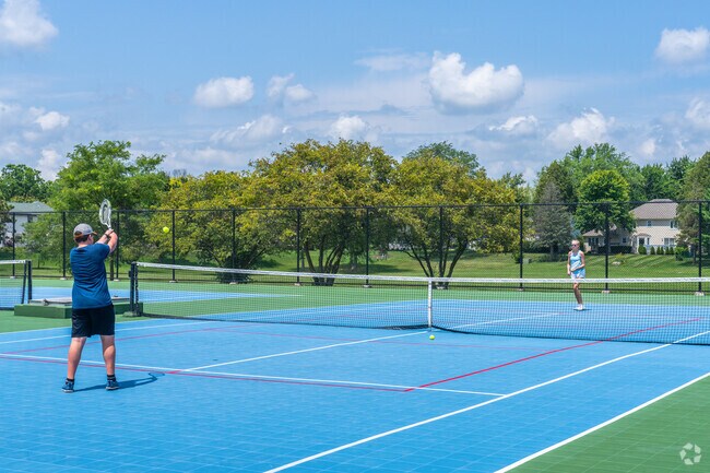 Play a game of tennis with friends at Ranchview Park in Ranch View.