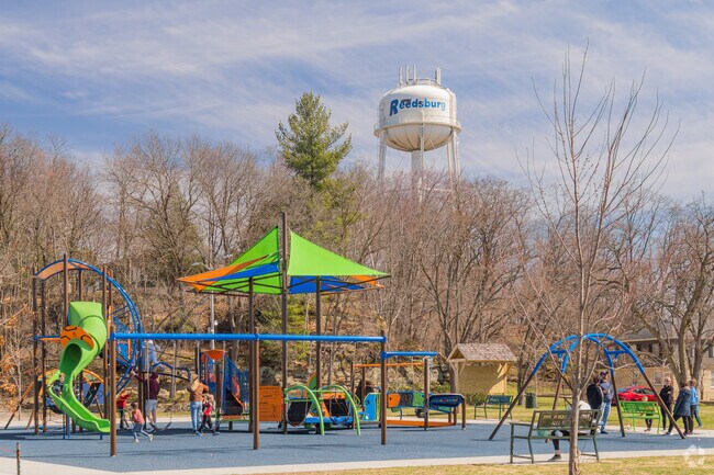 Webb Park in Reedsburg has a well maintained play set for kids to enjoy anytime.