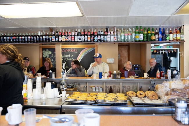 Fresh turkey pot pies are on the counter for lunch at Duncan's Dairy Bar.