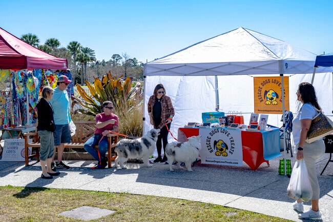 The farmers market in Harbor Oaks has new vendors each week.