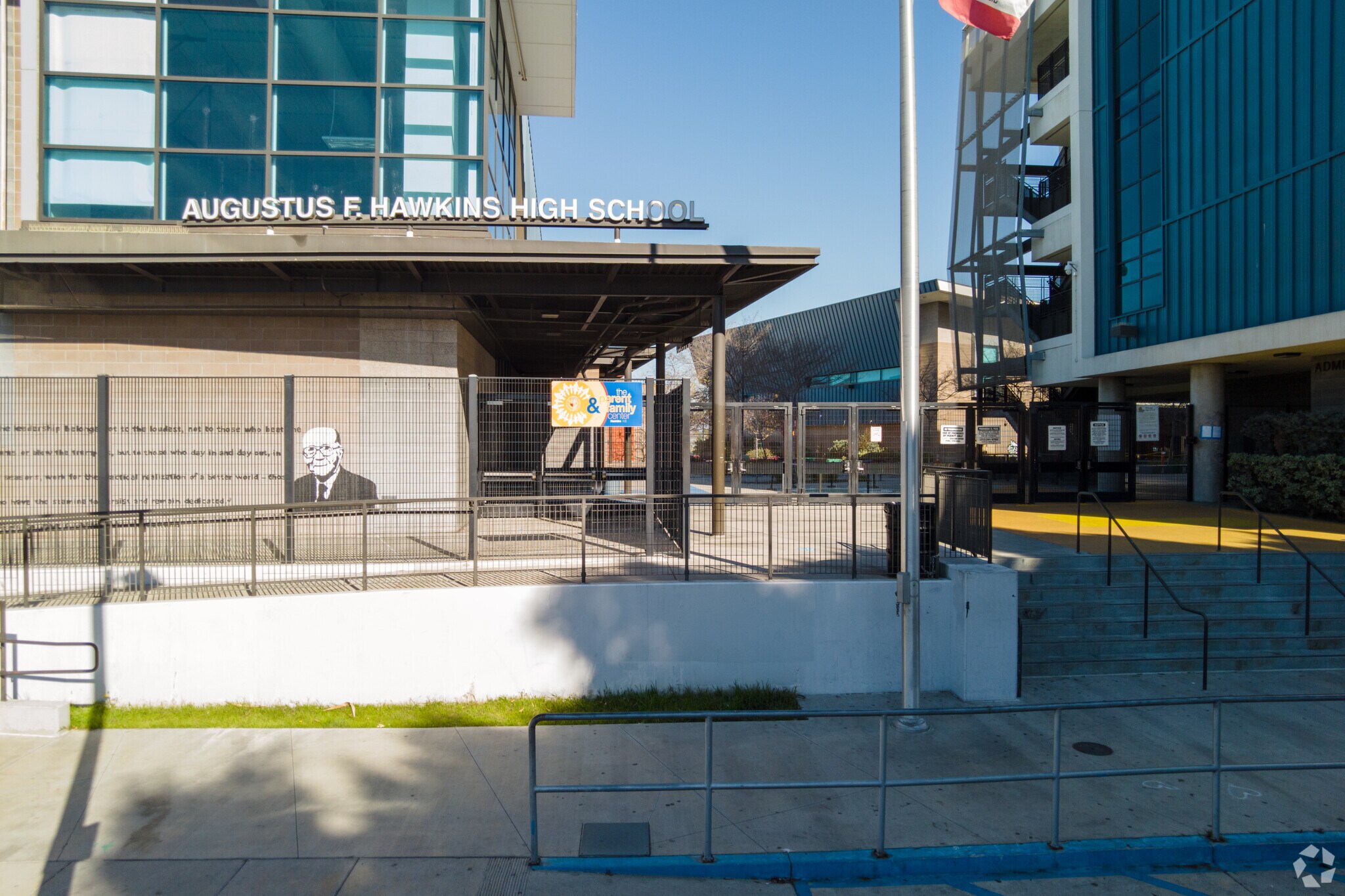 Hawkins High School is a respected school within Harvard Park.