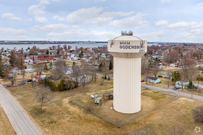 Residents of Ogdensburg know the water tower very well, as it can be seen for miles in any direction above the city's low skyline.