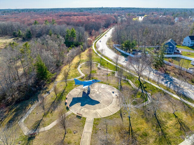 Naval Air Station South Weymouth is commemorated by a U.S. Navy Douglas A-4B Skyhawk in South Weymouth