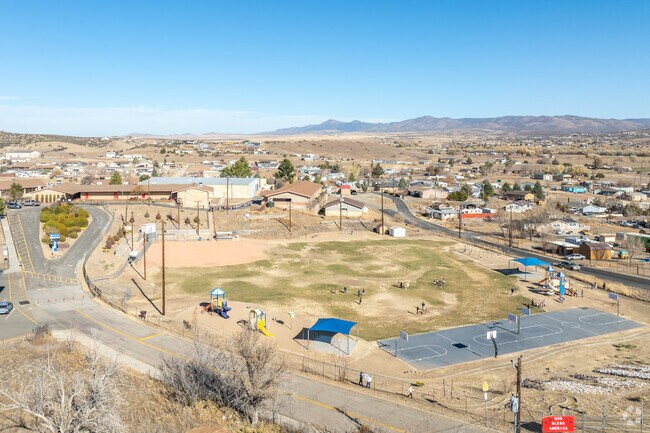 Humboldt Elementary School offers a sprawling campus when viewed from above.