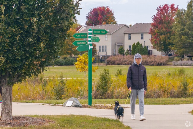 Gaelic Park in Old Farm Lakes offers miles of walking trails and a renovated playground.