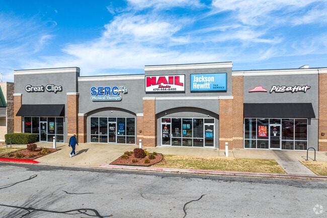 There is plenty of shopping along Wedington Drive.