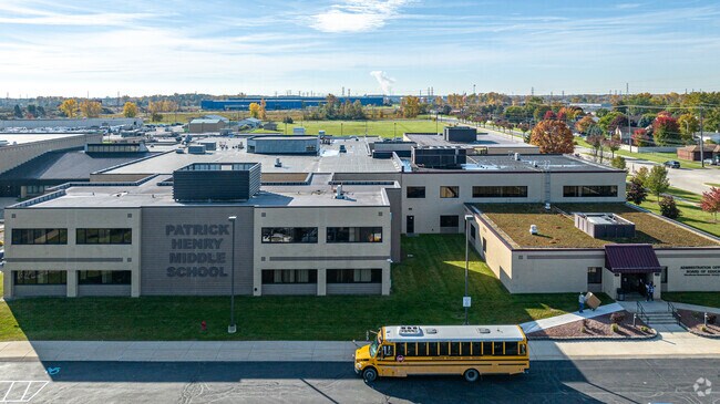 Middle schoolers can walk to Patrick Henry Middle School in central Woodhaven.