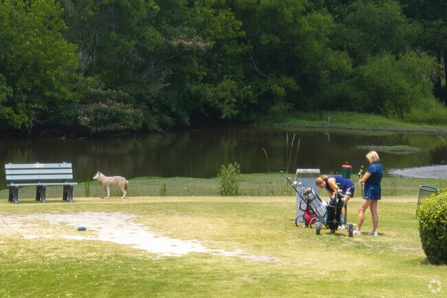 Cross Creek's golf course is popular with residents year-round.
