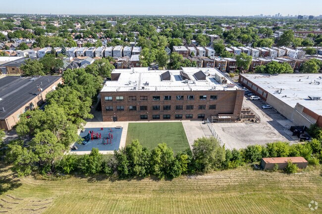 Overview of Casals Elementary School building
