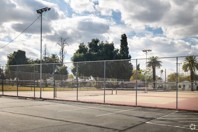 Students have access to tennis courts at Alessandro High School in Hemet.