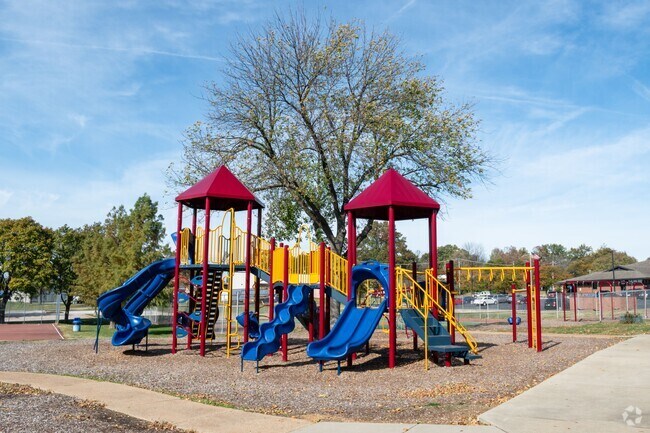 View of the playground at Vinita County Park located in Vinita Park, St. Louis, MO.
