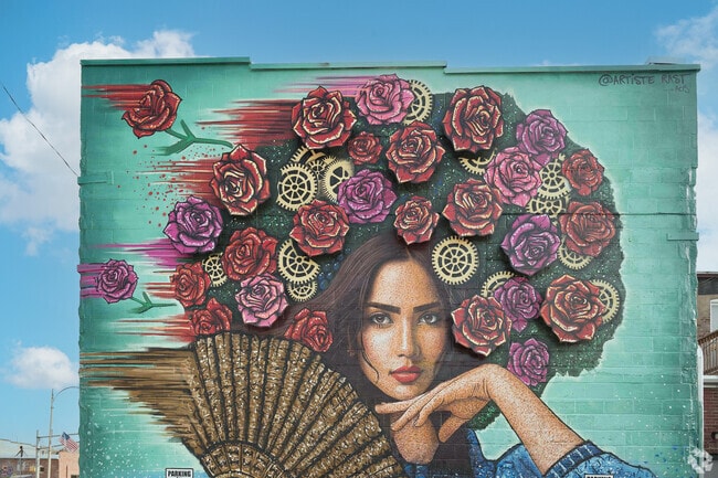 One of the beautiful murals that can be seen at the Rensselaer Art Walk in Rensselaer, IN.