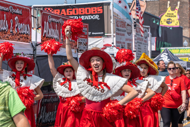 Enjoy the festive parade at Pierogi Fest in Whiting, minutes from Sunnyside.